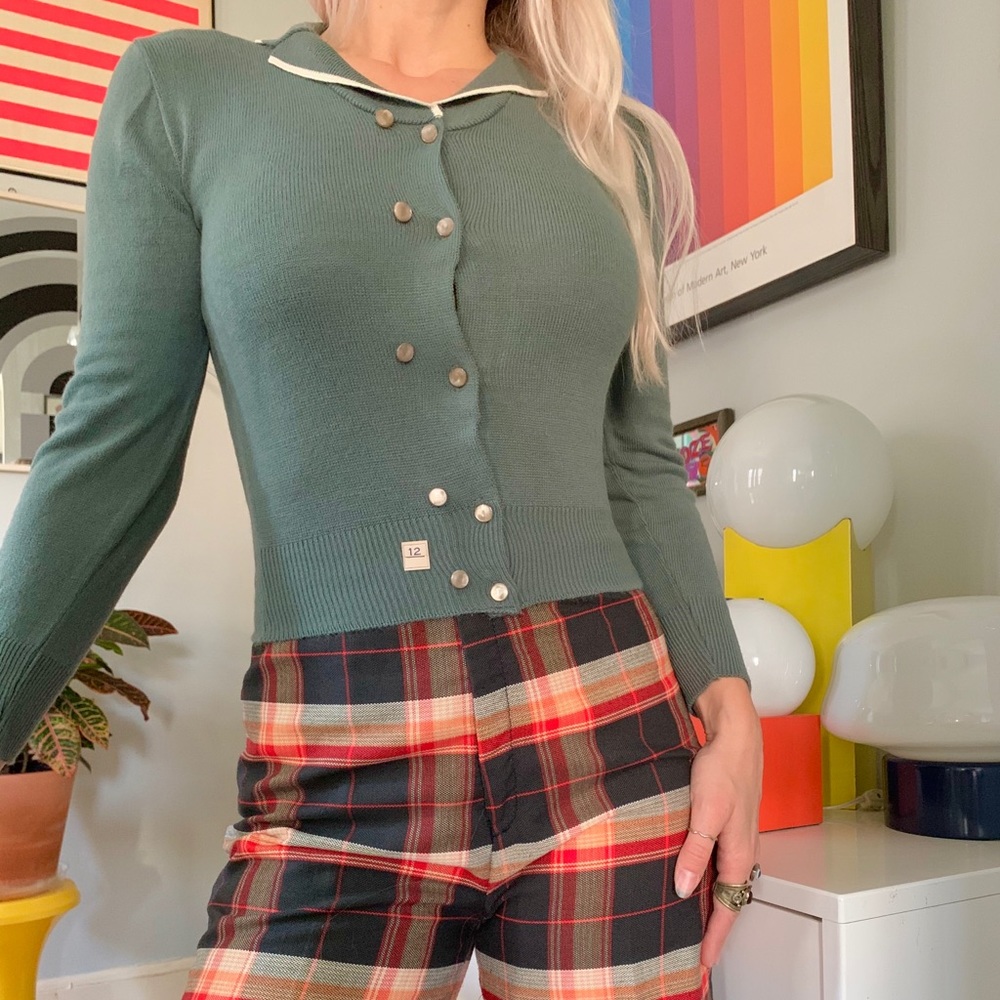Deadstock 1950s cropped cardigan sweaters NOS